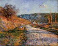 The Road to Vetheuil Claude Monet scenery